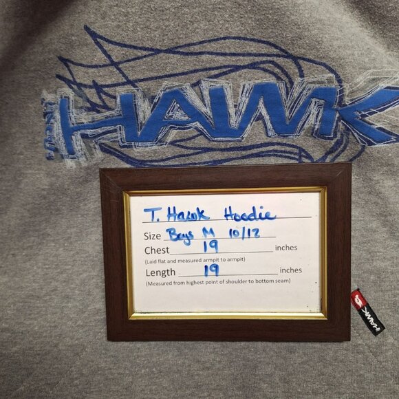 Tony Hawk Hoodie Boys Medium 10 12 Gray Skateboard  Fall Sweatshirt - Picture 5 of 6